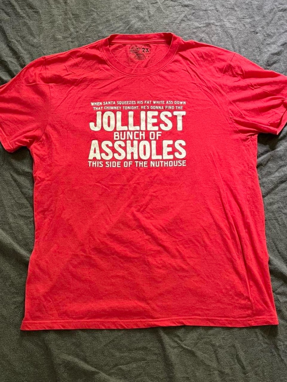Crazy dog funny christmas jolliest bunch movie shirt